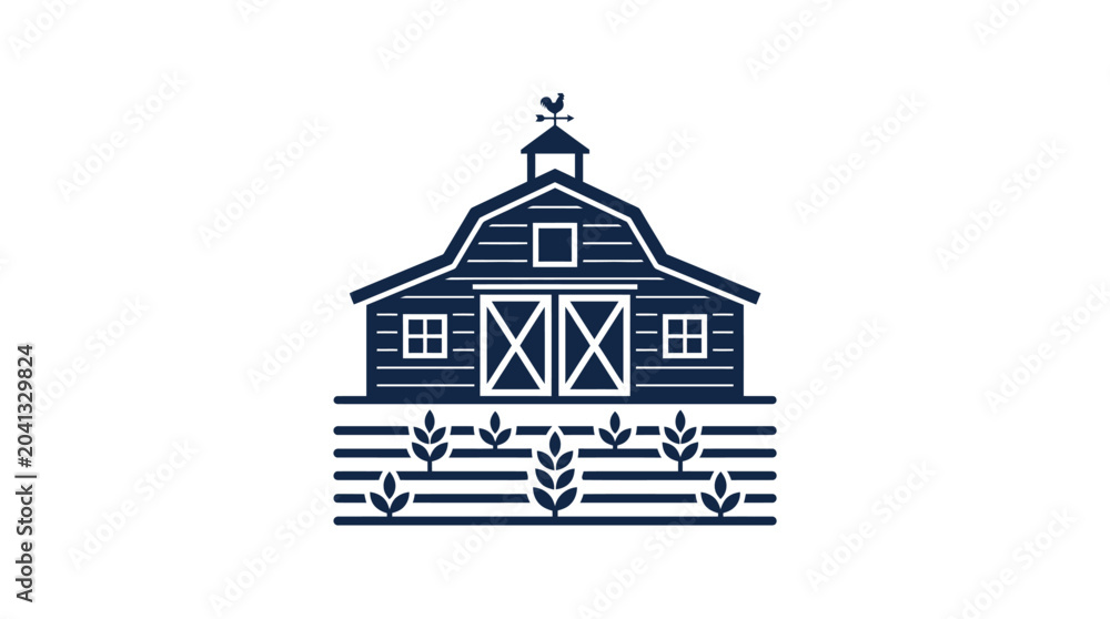Fototapeta premium Barn Building Rural Farmhouse Structure.