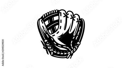 Foto Baseball Glove Close Up View.