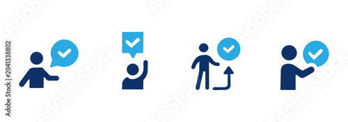 Vászonkép Checkmark icon pack