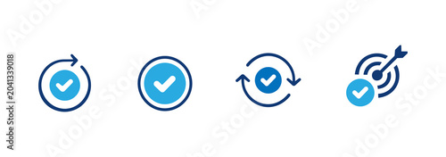 Foto Checkmark icon set