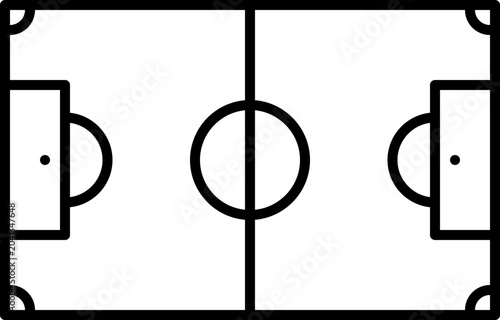 soccer field outline icon