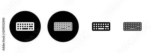 Fotografie Keyboard icon logo design. keyboard sign and symbol