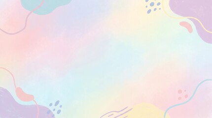 Soft pastel gradient background with minimal abstract shapes