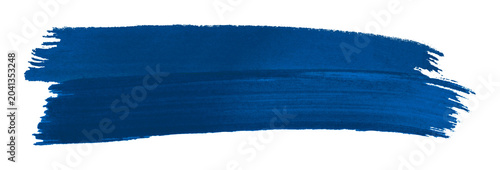 blue brush isolated on transparent background blue watercolor