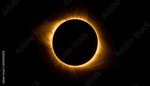 Solar Eclipse in Outer Space.