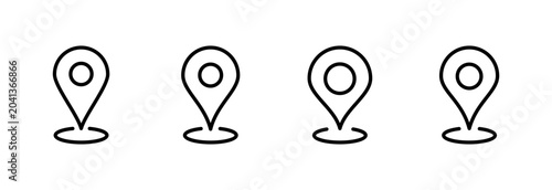 Address icon symbol for apps and websites. home location sign and symbol. pinpoint
