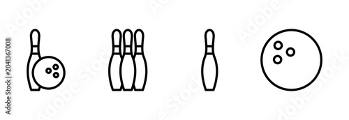 Konstfotografi Bowling icon symbol for apps and websites