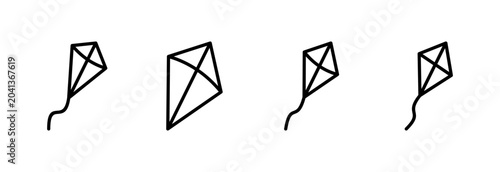 Kite icon symbol for apps and websites. kite sign and symbol