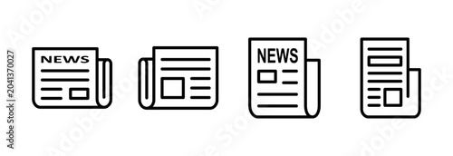 Foto Newspaper icon symbol for apps and websites