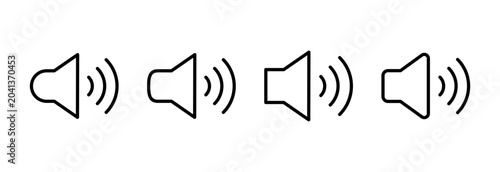 Cuadro en lienzo Speaker icon symbol for apps and websites