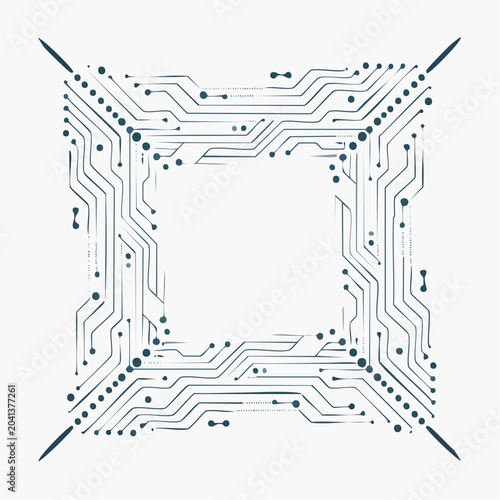 Abstract Circuit Board Pattern