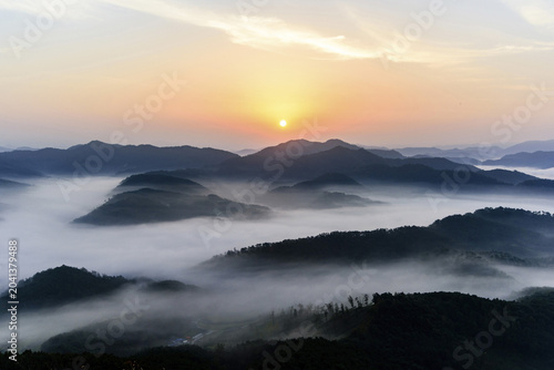 운해,국사봉,임실군,전북