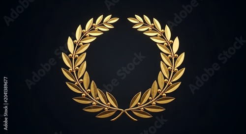 gold laurel wreath