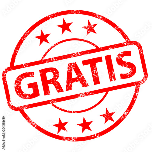 Gratis stamp sign. red Gratis rubber stamp on white background.