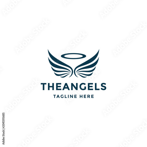 Angel logo design template