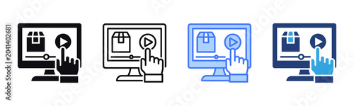 Photos Product Demo icon sheet multiple style collection