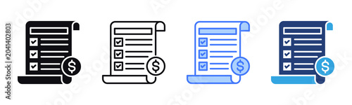 Order Summary icon sheet multiple style collection