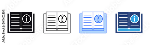 Quadro em tela User Manual icon sheet multiple style collection