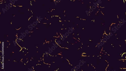 Dynamic and smooth abstract flow background. This seamless loop uses colorful and yellow aesthetics to create a modern, high-tech, and futuristic atmosphere for any multimedia presentation.