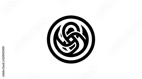Bild auf Leinwand Celtic knot design element symbol.