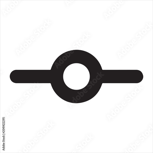 Cuadro en lienzo Git commit icon - version control code outline.