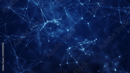 Quadro su tela Abstract Network Connection Technology Background