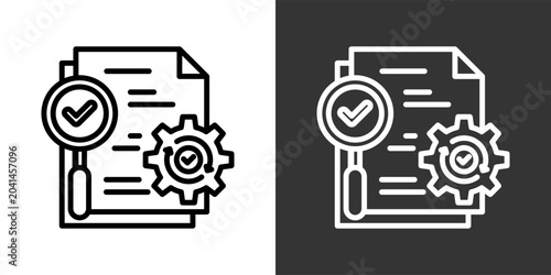 Tableau sur toile Corrective Black And White Multiple Style Icon Set Collection Pack Vector Illust