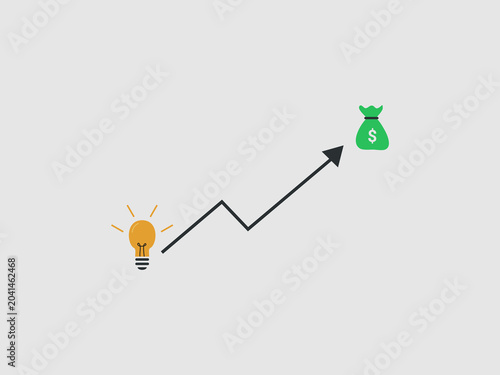 An infographic representing business growth