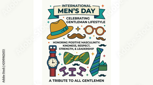 Tableau sur toile International Men's Day Celebration of Positive Masculinity