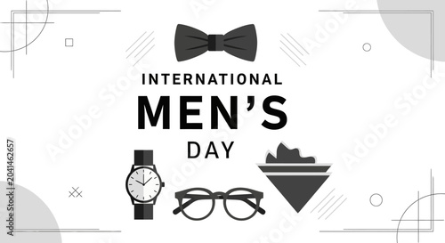 Tableau sur toile International Men's Day Celebration with Accessories
