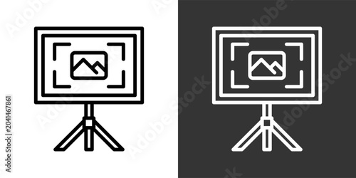 Konstfotografi Photo Capture Black And White Multiple Style Icon Set Collection Pack Vector Ill