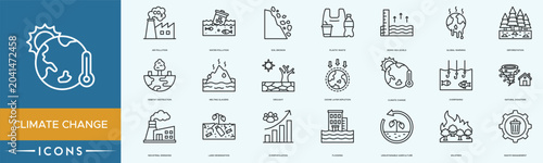 Foto Climate Change icon set