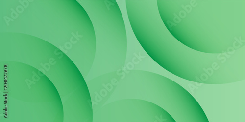 Dark Green Abstract Background with Gradient Circles and Geometric simple art design geometric