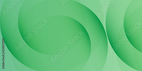 Dark Green Abstract Background with Gradient Circles and Geometric simple art design