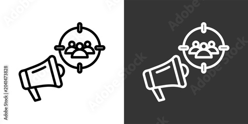Photos Audience Black And White Multiple Style Icon Set Collection Pack Vector Illustra