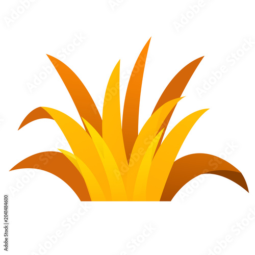 Canvastavla vector illustration of a yellow flower