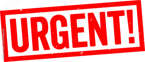 Foto Urgent Action Required Stamp