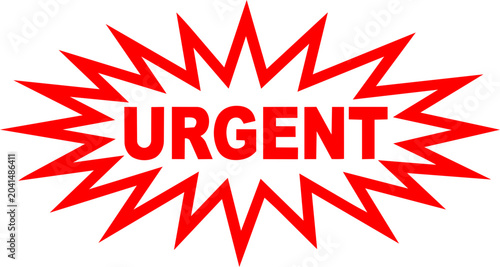 Quadro su tela Urgent Action Required Starburst