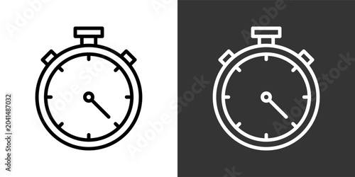 Bild auf Leinwand Time Black And White Multiple Style Icon Set Collection Pack Vector Illustration