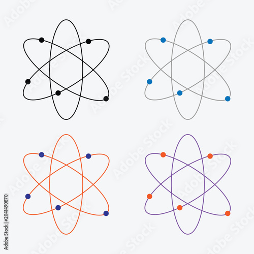 Fotografia Atom icon set