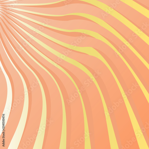 vector illustration featuring flowing wave patterns in vibrant shades of pink and yellow.