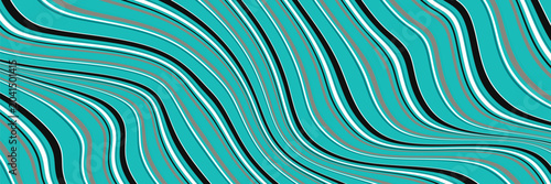 Tableau sur toile necktie stripes pattern seamless in black blue silver shades
