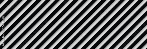 Bild auf Leinwand Repeated black diagonal lines on white background
