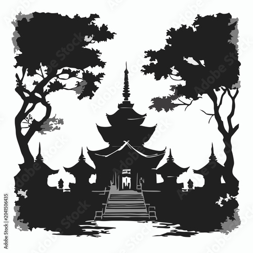 фотографія japanese_pagoda_temple_silhouette_linocut_art.jpg