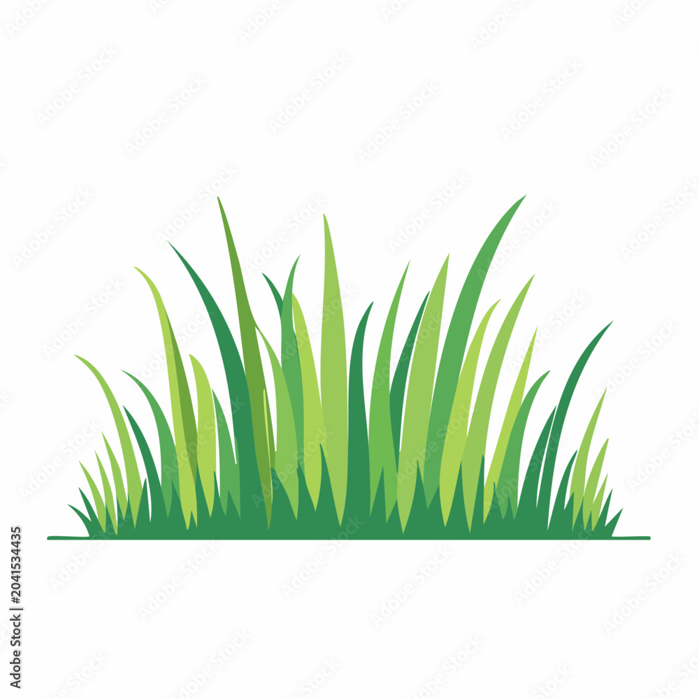 Fototapeta premium Green Grass Illustration