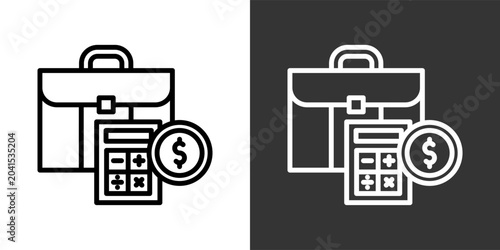 Business Black And White Multiple Style Icon Set Collection Pack Vector Illustration 