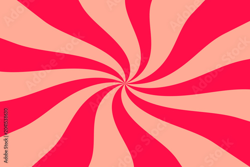 Valokuva Vibrant Red Peach Spiral Vortex