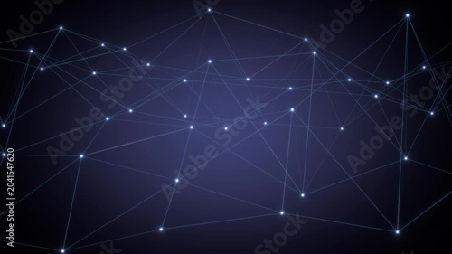 Abstract Morphing Triangular Grid Shape - Modern Technology Background