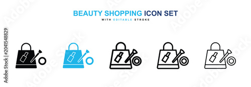 Obraz na płótnie Beauty shopping icon