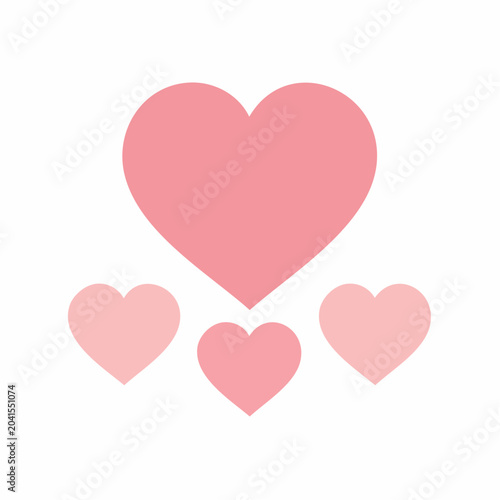 Pink Hearts Graphic